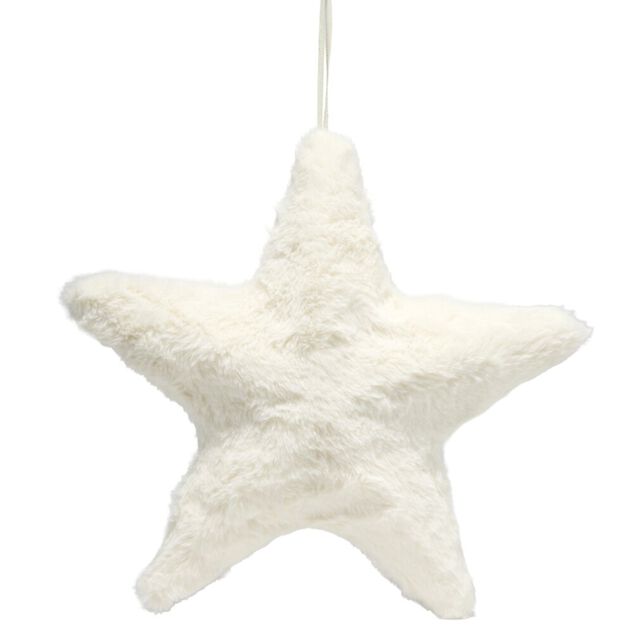 &Eacute;toile de No&euml;l effet fourrure &agrave; suspendre (3 mod&egrave;les)