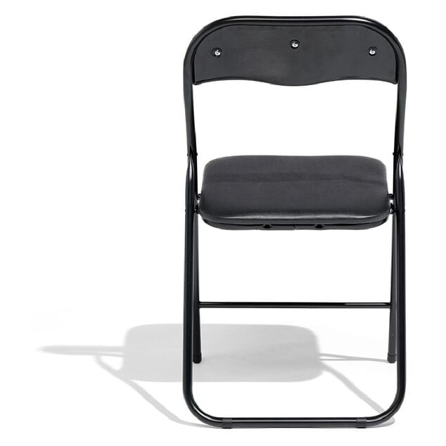 Chaise pliante Tracy métal noir 44x45x79cm