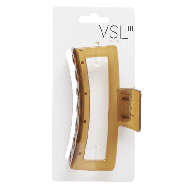 Pince &agrave; cheveux plastique color&eacute; transparent 12x5,5xH4,5cm (3 mod&egrave;les)