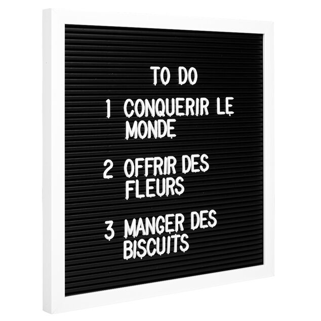 Tableau &agrave; message multicolore