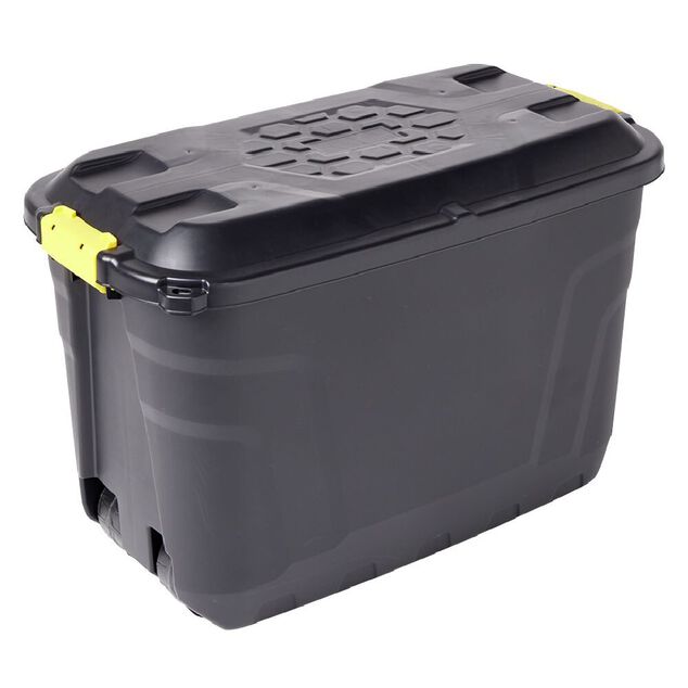 Box de rangement brico noir 110L