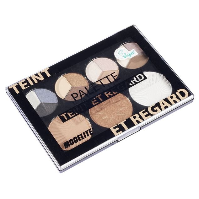 Palette teint et regard fard blush poudre illuminateur Vegan 30g