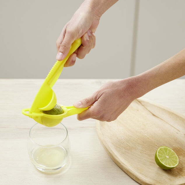 Pince presse citron manuel plastique vert