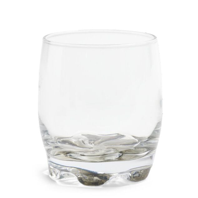 Lot de 3 verres 29cl en verre transparent fond color&eacute; noir/bleu/vert