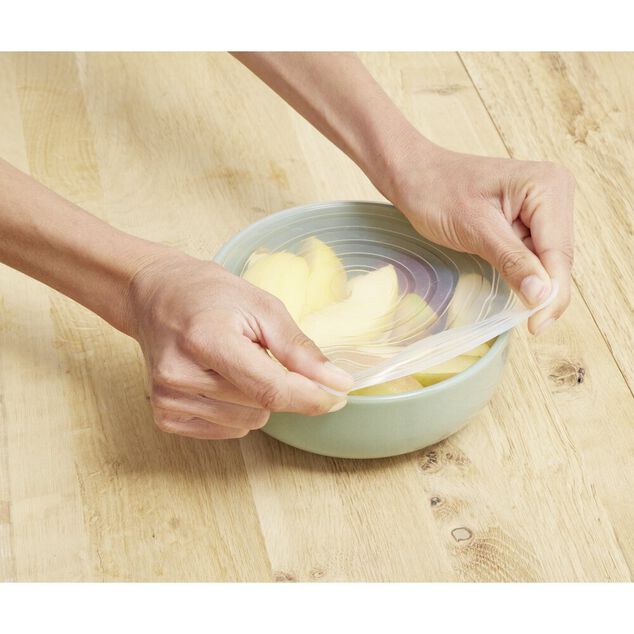 Couvercle en silicone extensible x6 Ø6,5à20,5cm