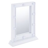 Miroir lumineux à poser rectangulaire à LED blanc 25x33cm