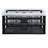 Casier pliant 32L noir et blanc