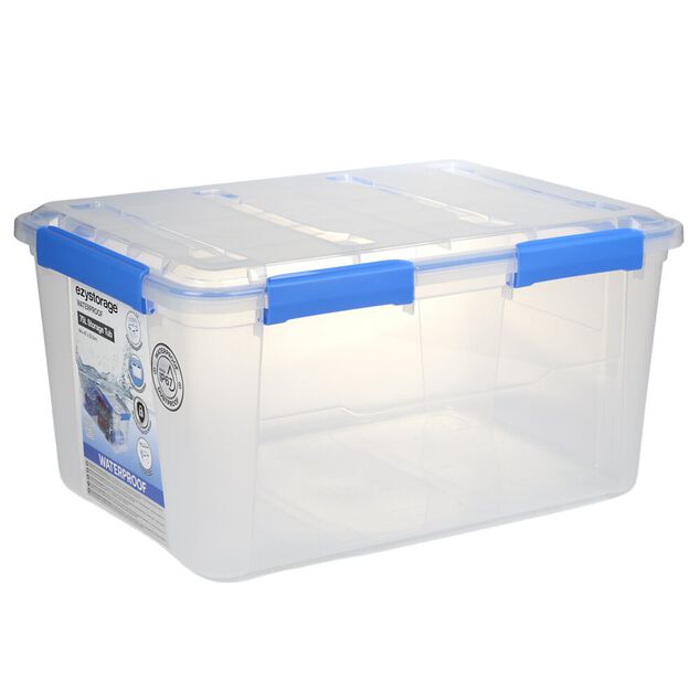 Bo&icirc;te de rangement 75L herm&eacute;tique &eacute;tanche transparente