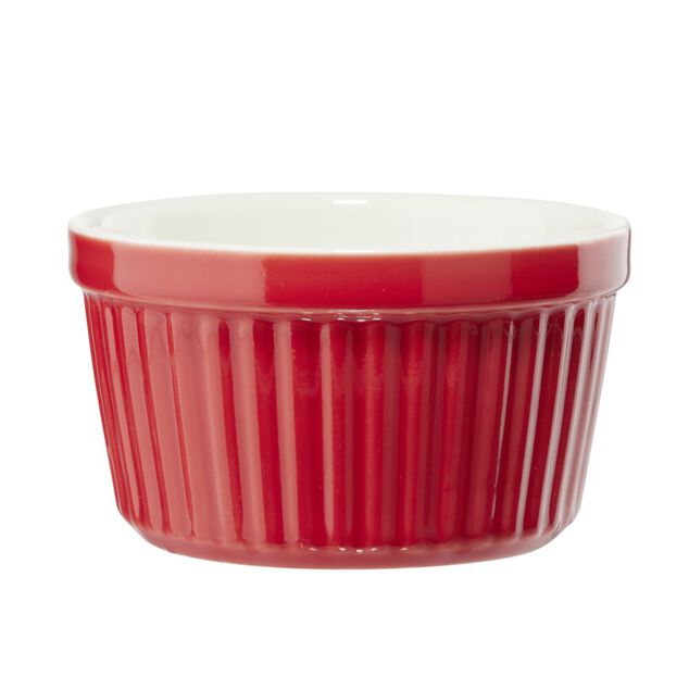 Ramequin c&eacute;ramique contour color&eacute; &Oslash;9xH5cm (3 mod&egrave;les)