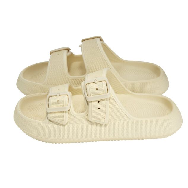 Sandales unisex 2 brides plastique beige 42/43