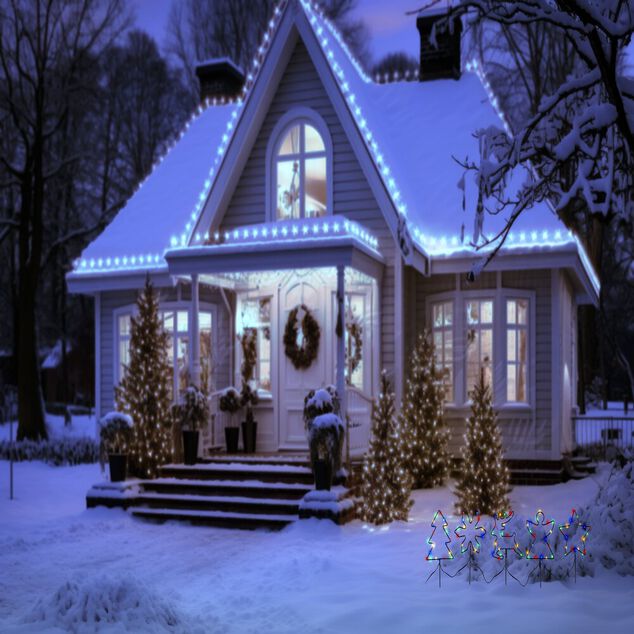 Lot de 5 pics lumineux à planter H50cm multicolore