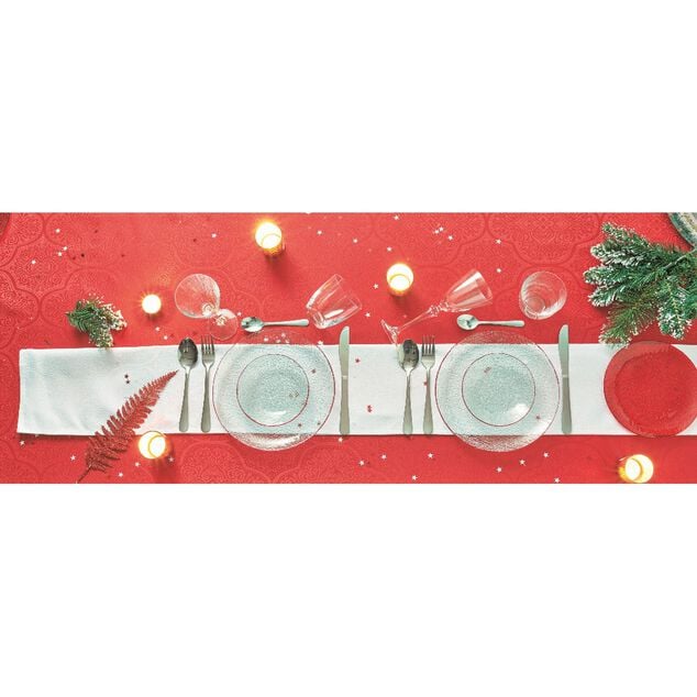 Bougie chauffe plat paillet&eacute;e blanche x 8