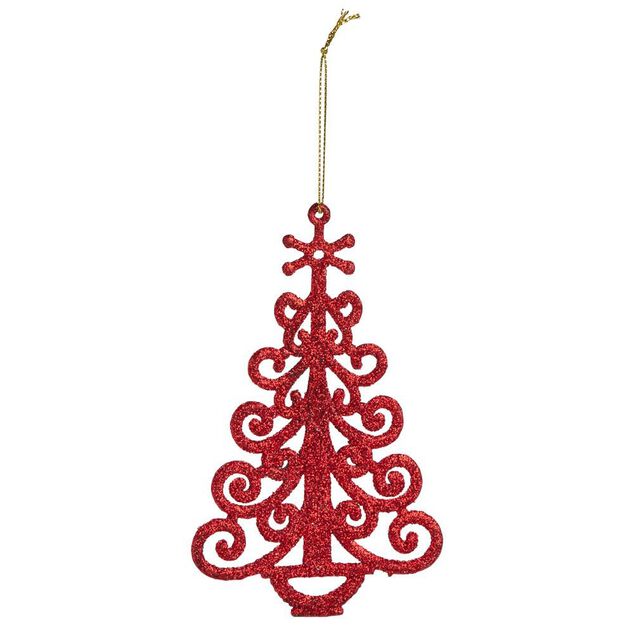 Déco à suspendre pailletée blanche ou rouge - 10 modèles