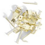 10 crochets à tableau avec aiguille acier laitonné - N°1