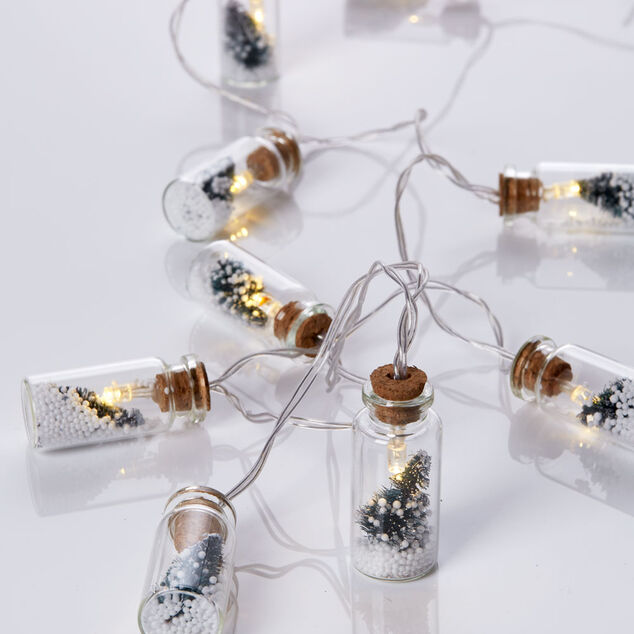 Guirlande lumineuse petits sapins int&eacute;rieur 10 LED