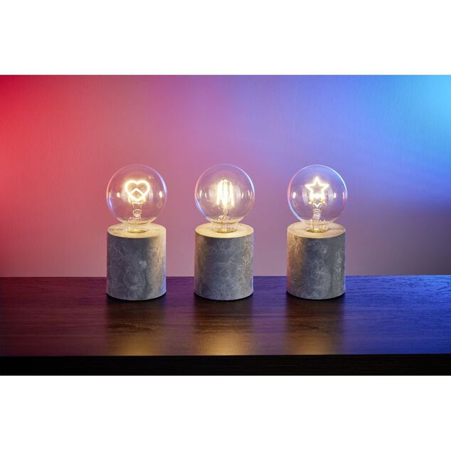 Ampoule d&eacute;co LED sur socle rond