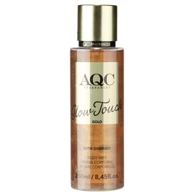 Brume parfum&eacute;e brillante paillet&eacute; jaune 250ml