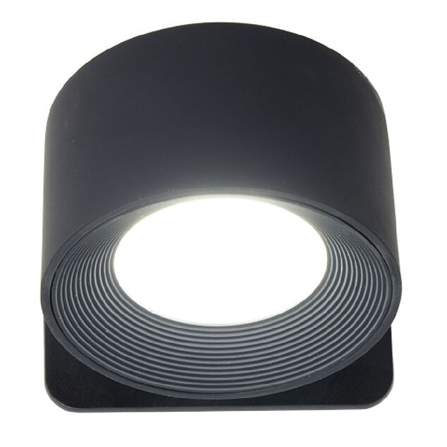 Applique murale nomade rechargeable noir Ø7,5x4,5cm