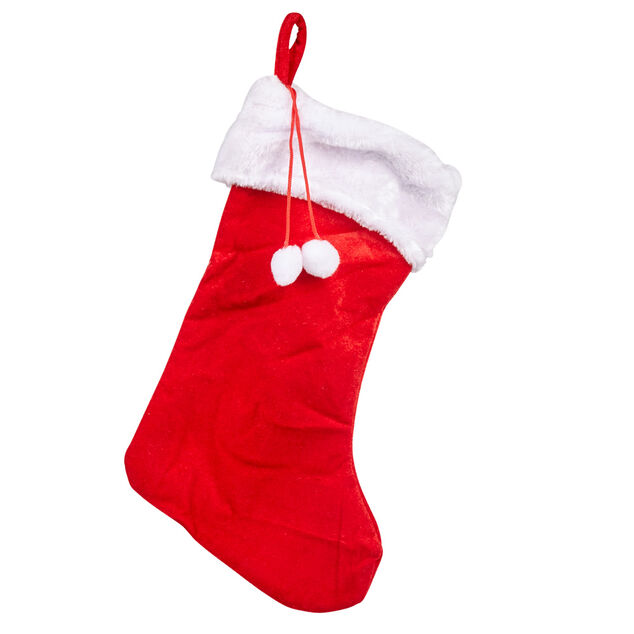 Suspension botte de Noël rouge et blanche