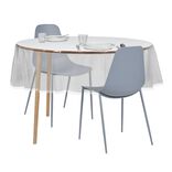 Nappe cristal carr&eacute;e transparente motif dentelle 160x160cm