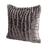 Housse de coussin effet fourrure gaufré 40x40cm (3 modèles)