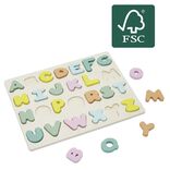 Puzzle alphabet en bois 26 pi&egrave;ces