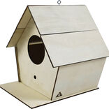 Maison &agrave; oiseau bois DIY &agrave; monter en bois 15x11xH11cm
