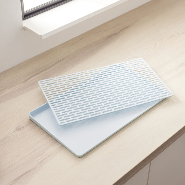 &Eacute;gouttoir &agrave; vaisselle avec support 40x22,6xH2cm