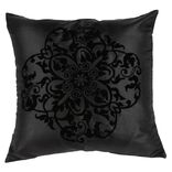 Housse de coussin effet satin&eacute;