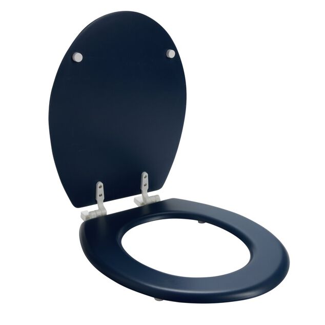 Abattant WC en bois bleu taille universelle