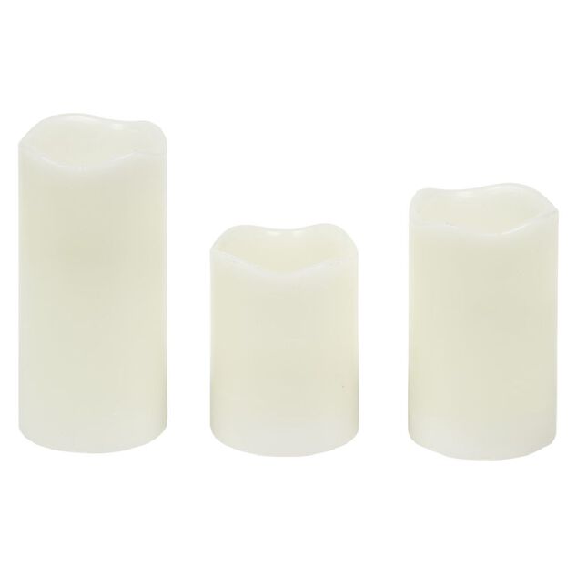 Bougie LED blanc chaud x3