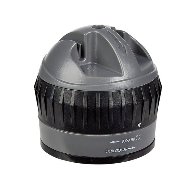 Aiguiseur &agrave; couteaux double position gris et noir