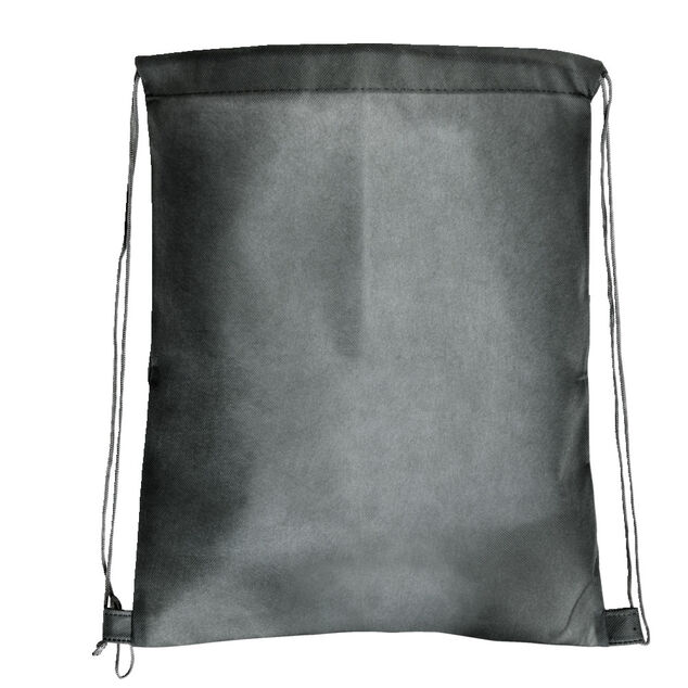 Sac &agrave; dos uni avec cordon 34xH43cm - 2 mod&egrave;les gris ou noir