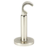 Support tringle à rideaux extensible ouvert alu brossé Ø20mm