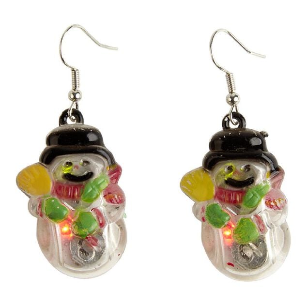 Boucles d'oreille lumineuses 2led