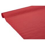 Nappe gauffr&eacute;e rouge en papier 20 m