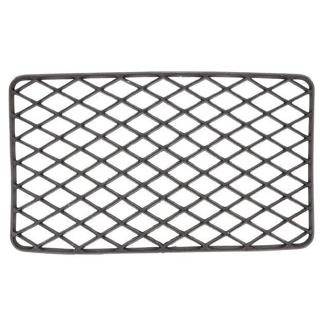Paillasson grille caoutchouc essuie-pieds noir