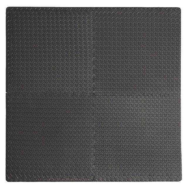 Dalle de protection piscine et spa mousse noir x4