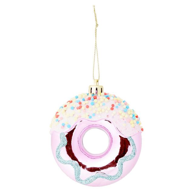 Donut &agrave; suspendre bleu ou rose &Oslash;8cm