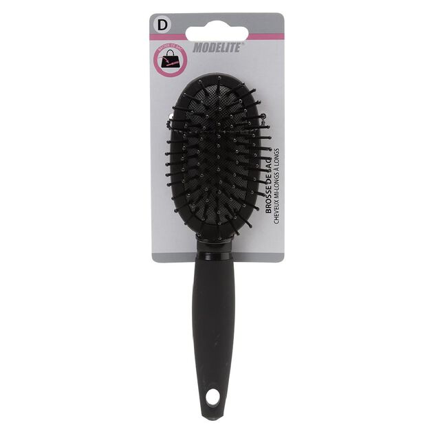 Mini brosse ronde pneumatique pvc noir