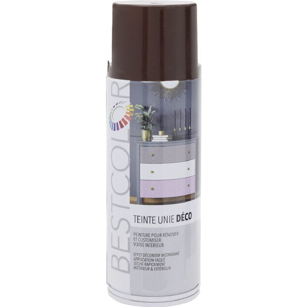 Peinture int&eacute;rieur ext&eacute;rieur marron chocolat 400ml