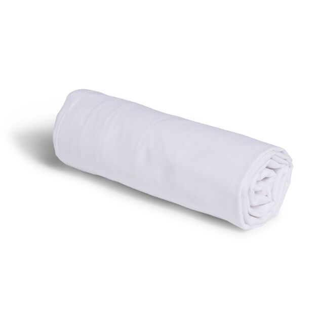 Drap housse 160x200cm 100% coton blanc