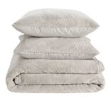 Parure de lit 2 personnes teddy polaire 220x240cm (3 modèles)