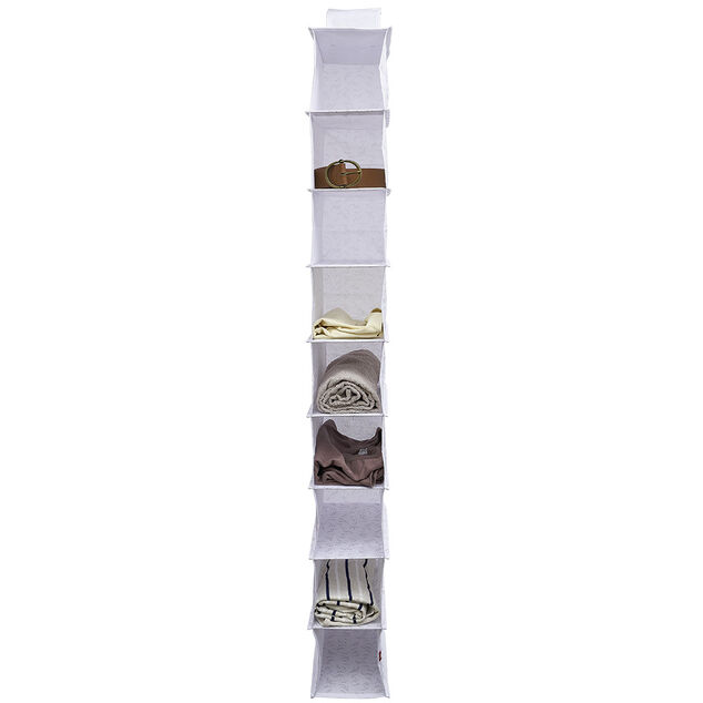 Organisateur de v&ecirc;tements Blanc - 9 niveaux - 32x15xH128 cm
