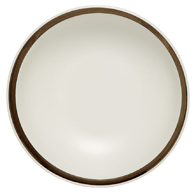 Assiette &agrave; dessert fa&iuml;ence bord liser&eacute; dor&eacute; &Oslash;20cm (2 mod&egrave;les)