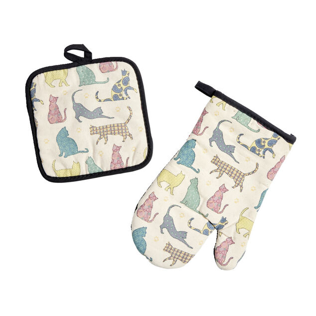 Gant de cuisine manique motifs chats