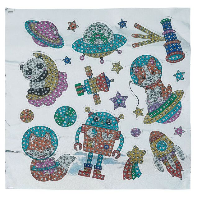 Planche de stickers &agrave; diamanter