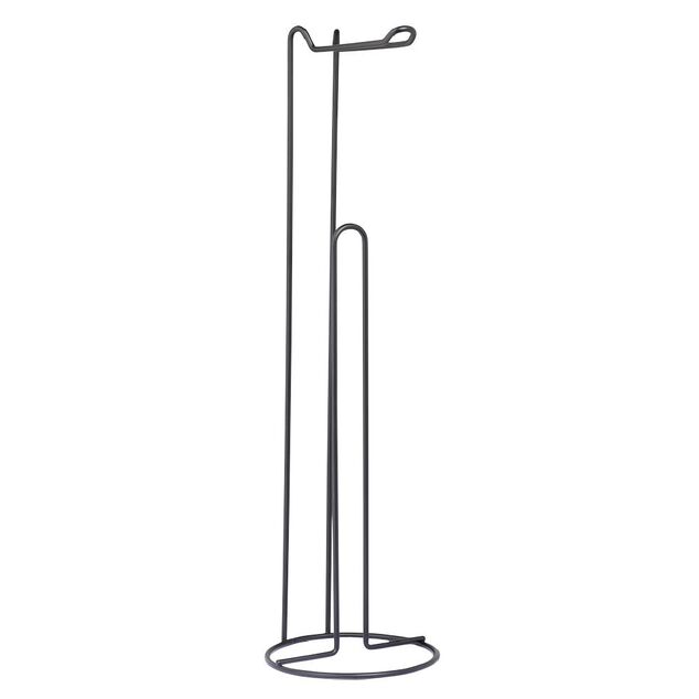 Support papier WC m&eacute;tal noir