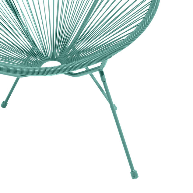 Fauteuil de jardin Urban filaire bleu 85xH83x72cm