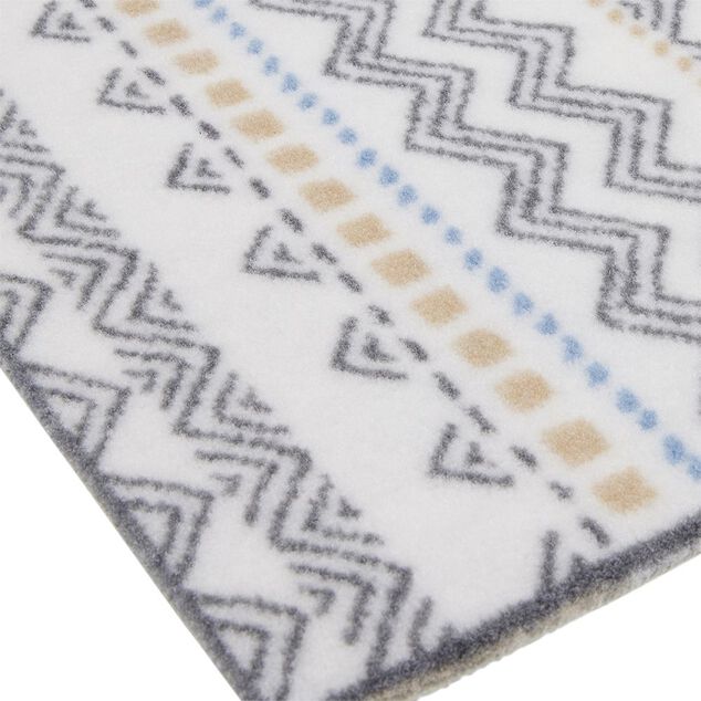 Tapis de cuisine imprimé ethnique vert 80x50cm